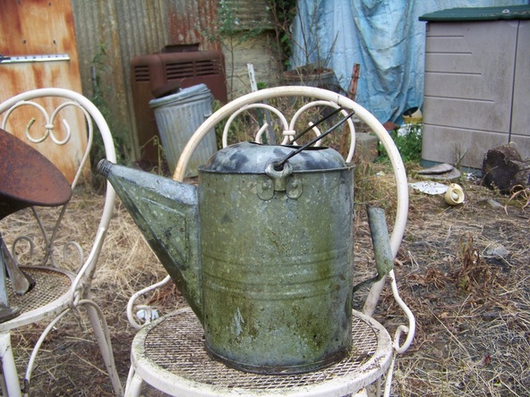 0140 - Antique Watering Can - Roseburg Virtual Yard Sale